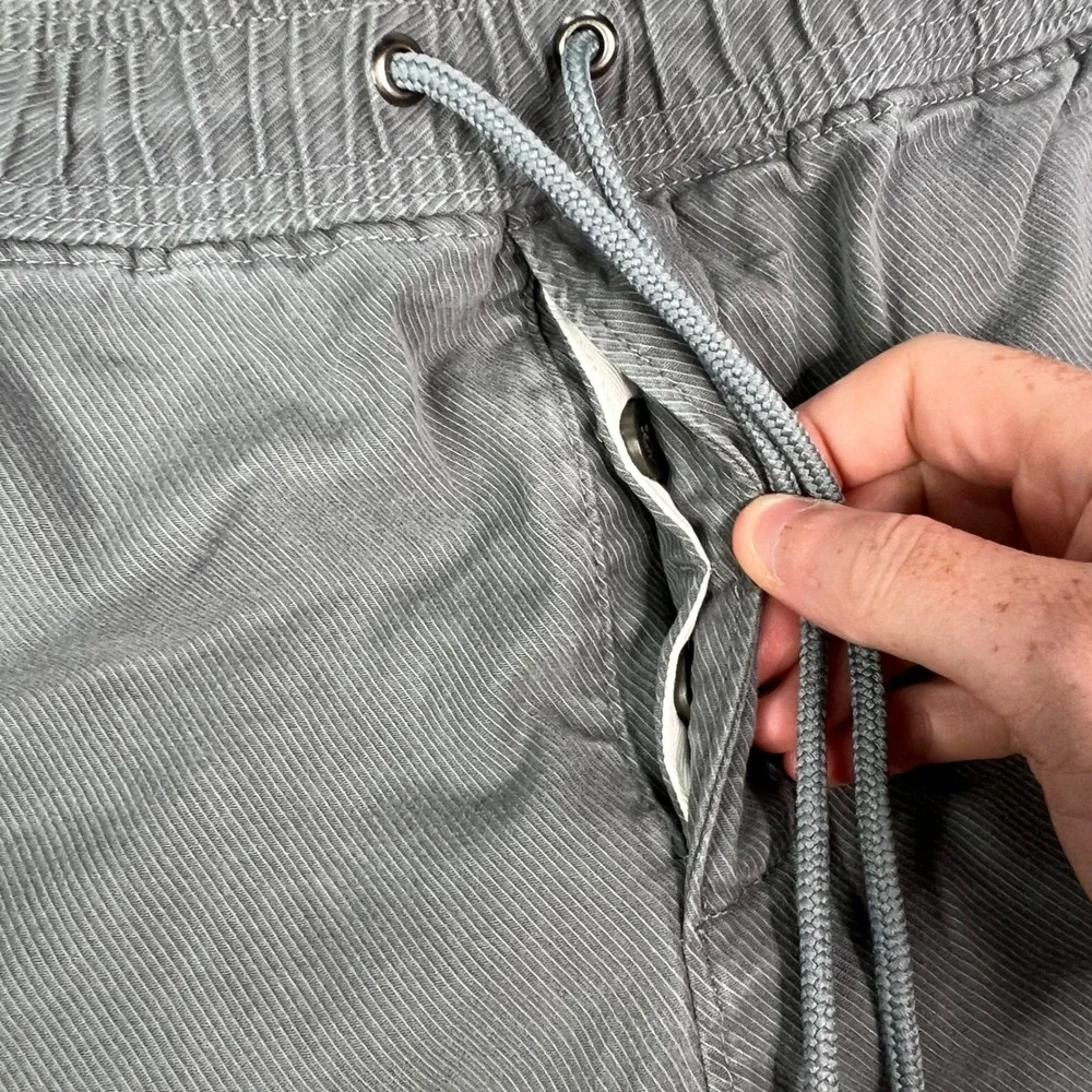 Banana Republic Aiden Fit Joggers Mens 33x32 Fit 33x30 Grey Cotton Twill Cuffed